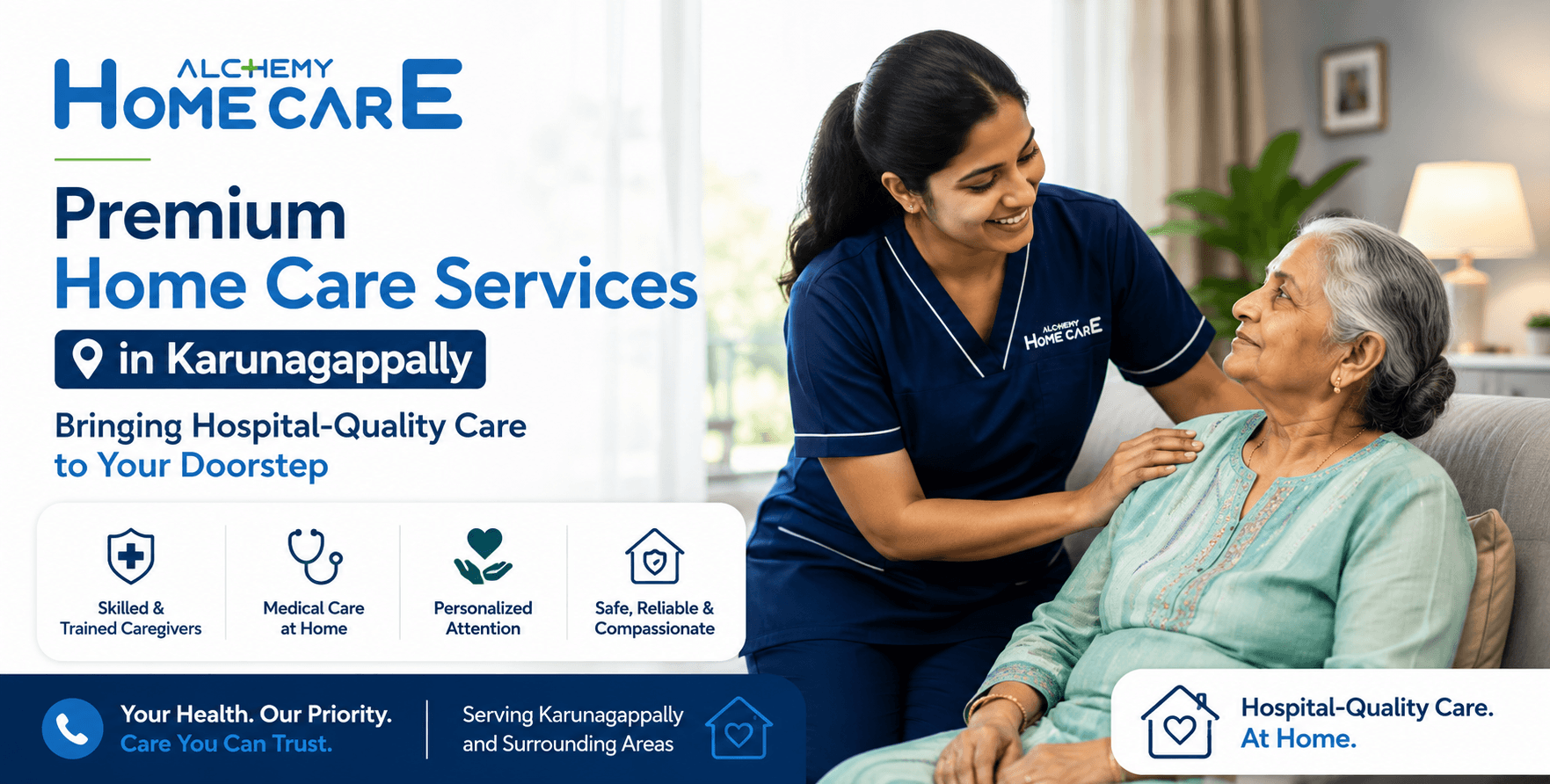 Premium Home Care Services in Karunagappally: Bringing Hospital-Quality Care to Your Doorstep